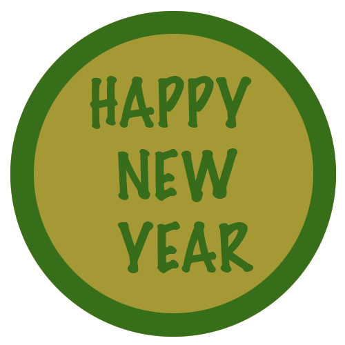 Happy new year vert or